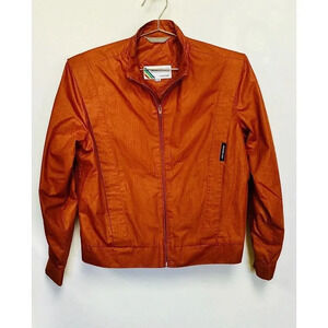 Members‎ Only Men's Vintage Rust Bomber Jacket Size 11/12